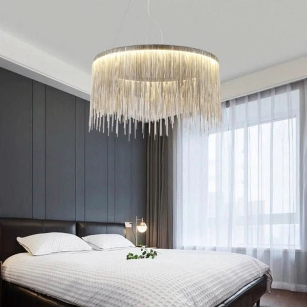 Round Silver Chandelier | Iano
