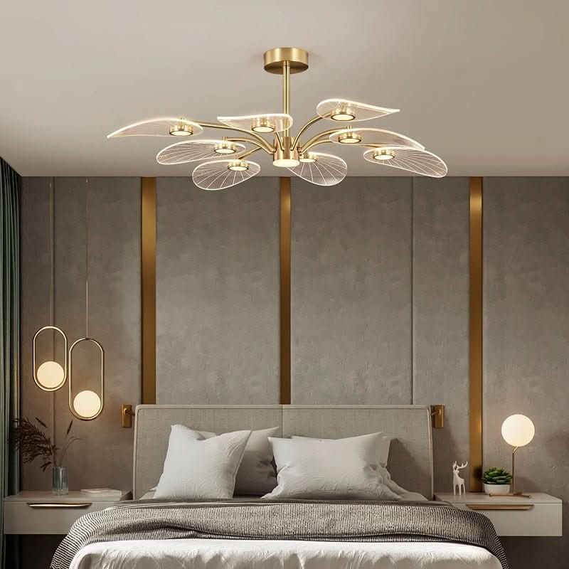 White and Gold Chandelier | Aira