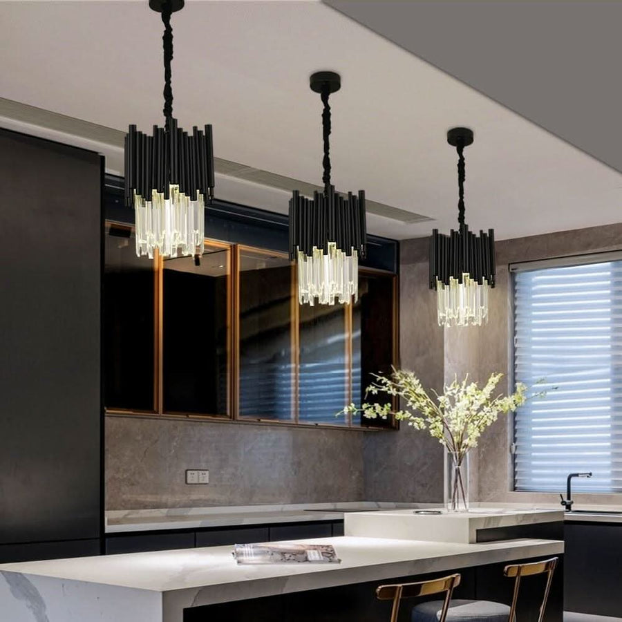Lustre Cristal Suspendu LED | Qato - Designix Suspension luminaire Modèle - 1 1PC Lumière chaude