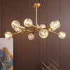 Gold Glass Chandelier | Mira