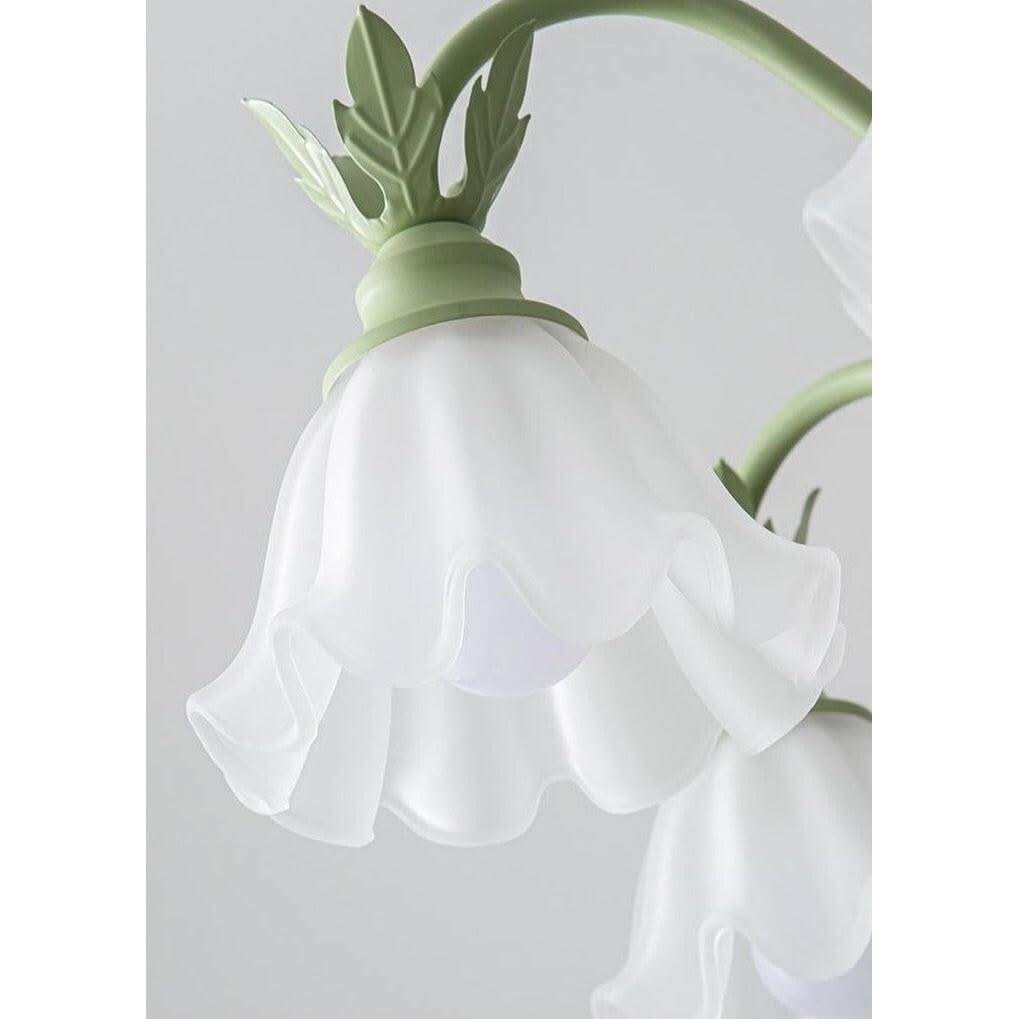 Lustre en Verre Vintage | Luminosité Harmonique - Designix Lustre Vert | 8 Ampoules Blanc Chaud