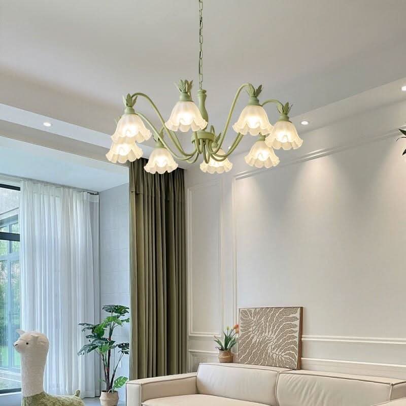 Vintage Glass Chandelier | Harmonic Brightness