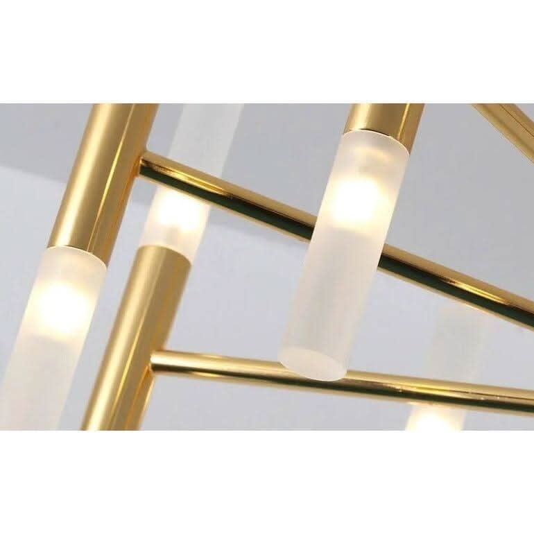 Lustre Moderne Salle à Manger | Essence Lumineuse - Designix Lustre Or | 32 Lumières Lumière variable