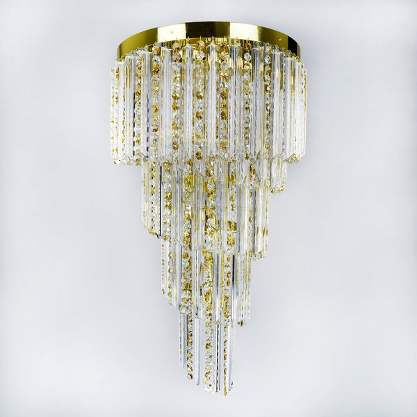 LW804120100COLOR spiral crystal pendant light