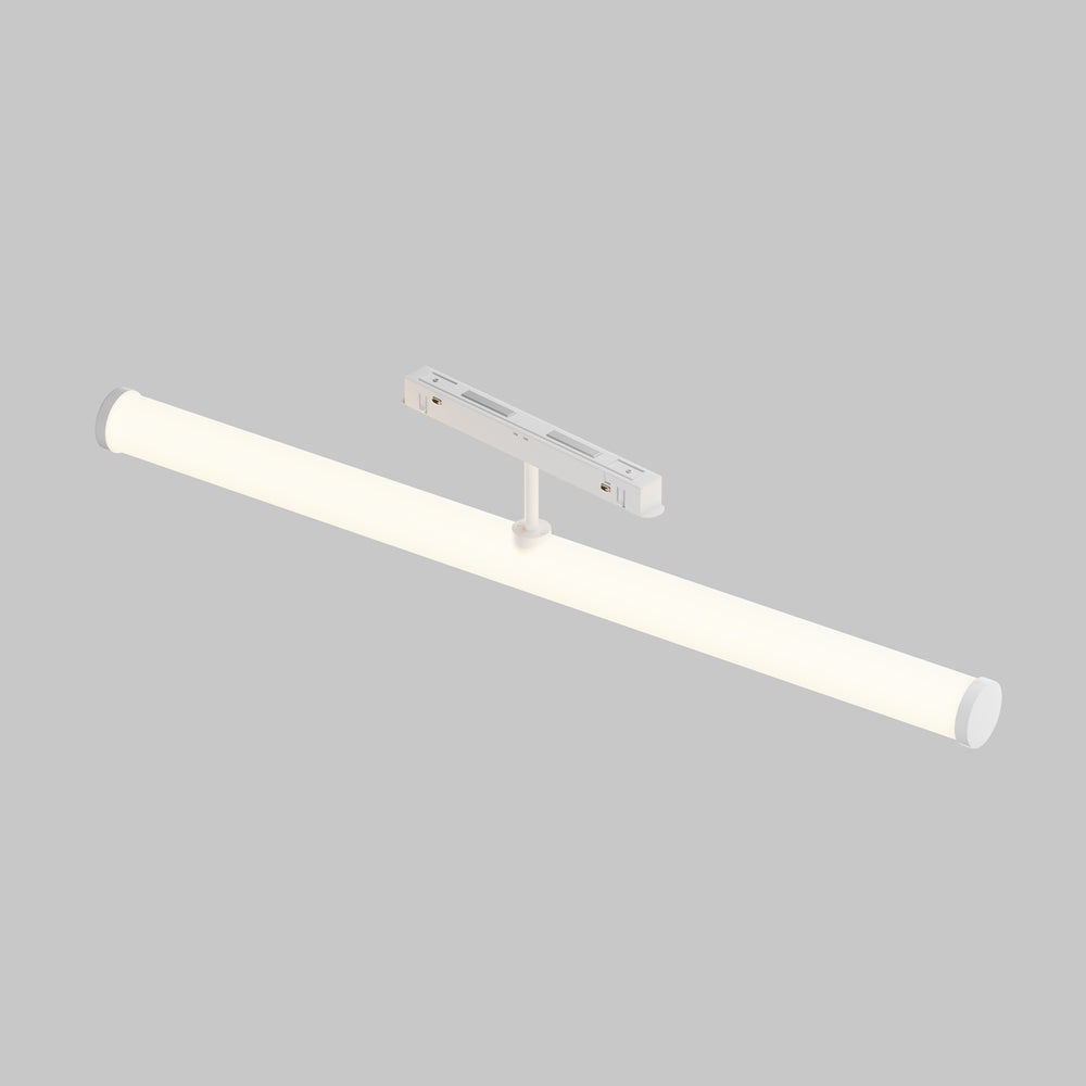 Produit isolé sur fond gris, adaptateur de rail et embouts visibles