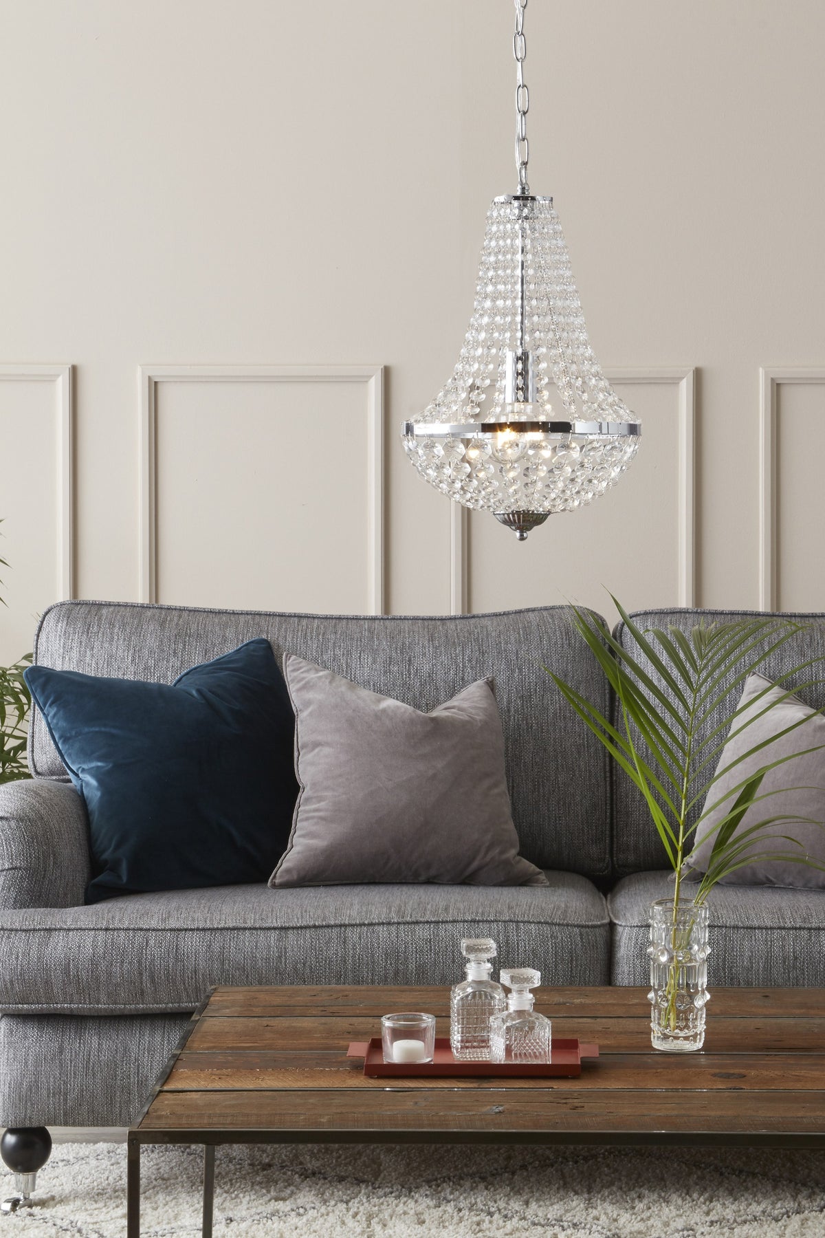 Lustre Gränsö en cristal
