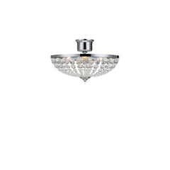Plafonnier Gränsö 3 lumières chromé et cristal