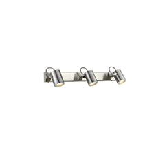 Applique de salle de bain Lux 3 lumières en acier