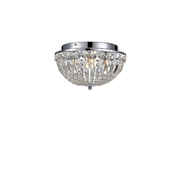 Plafonnier de salle de bain Estelle 3 lumières en cristal