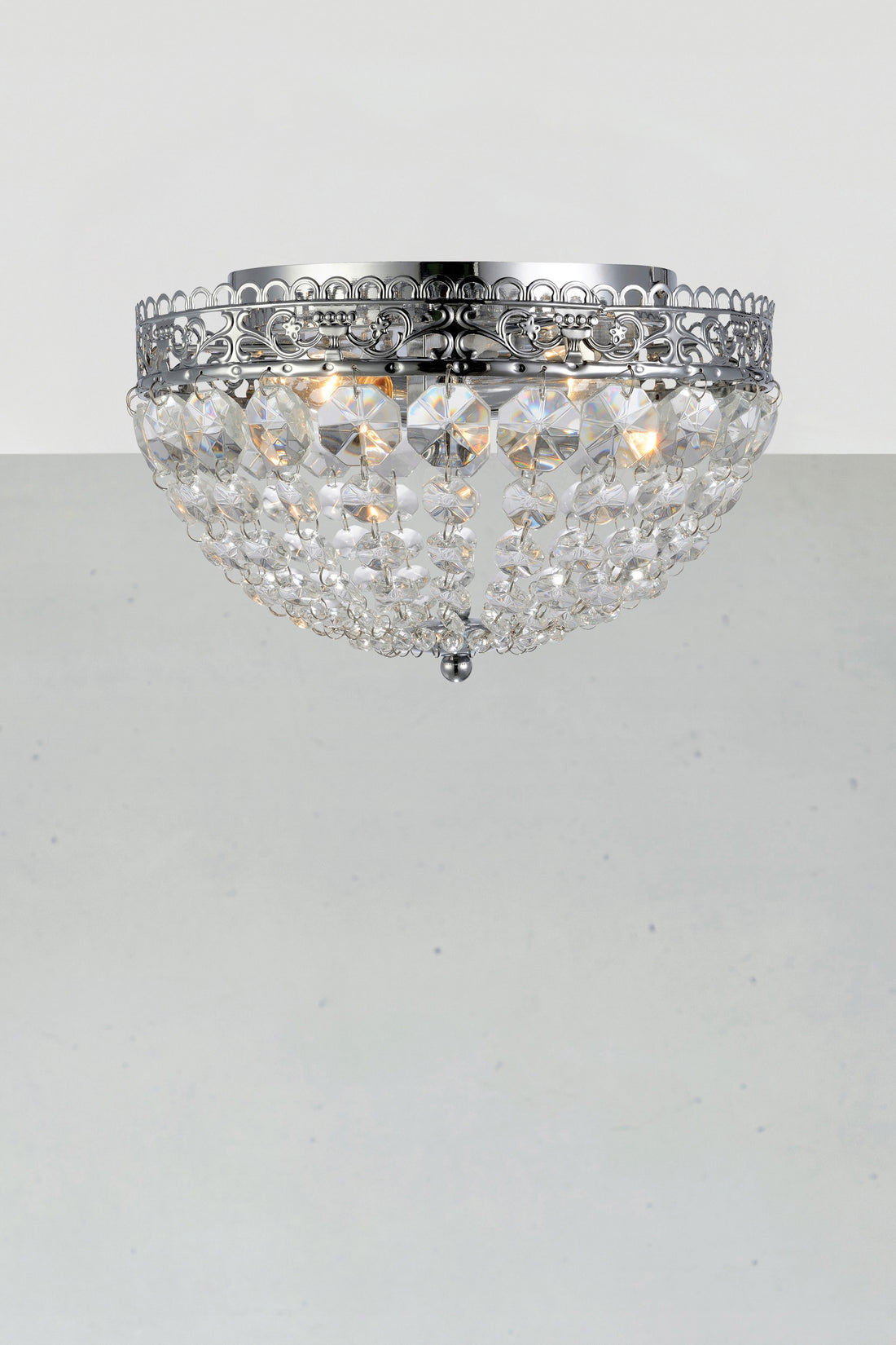 Plafonnier Saxholm 2 lumières en cristal