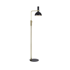 Lampadaire Larry noir et laiton brossé