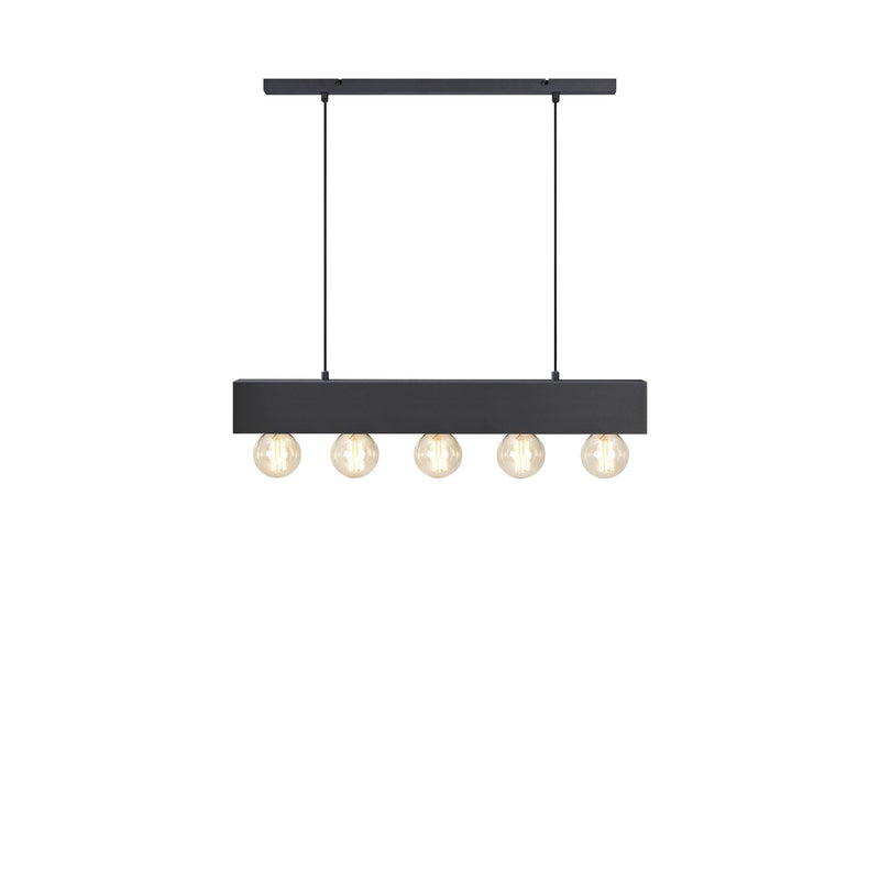 Lustre Couture 5 lumières noir