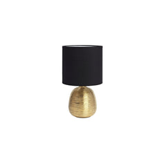 Lampe à poser Oscar en céramique dorée et noire