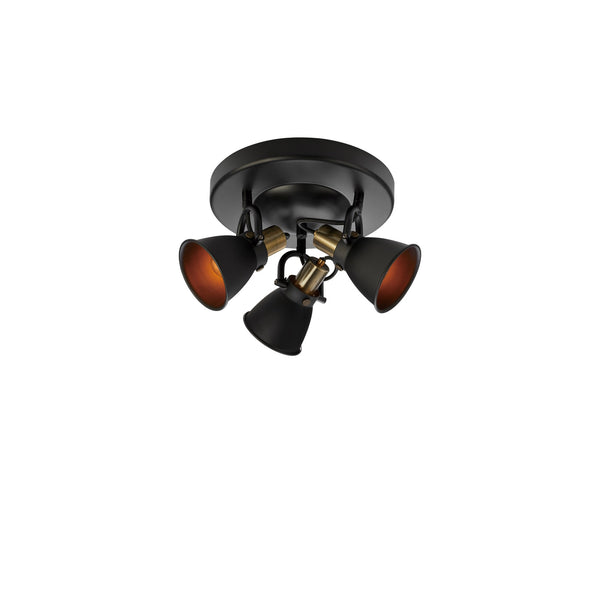 Plafonnier Alton 3 lumières noir