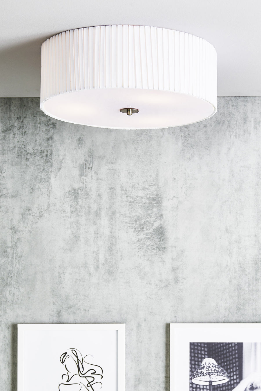 Plafonnier Jackie 3 lumières blanc 45 cm