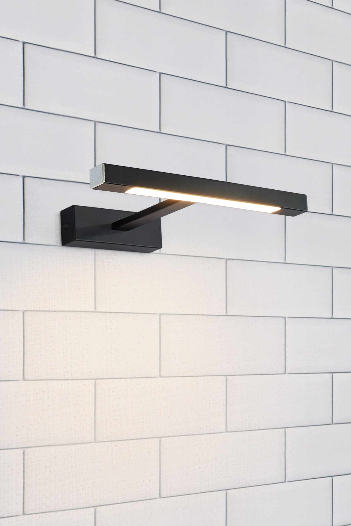 Applique de salle de bain Neptunus LED noire