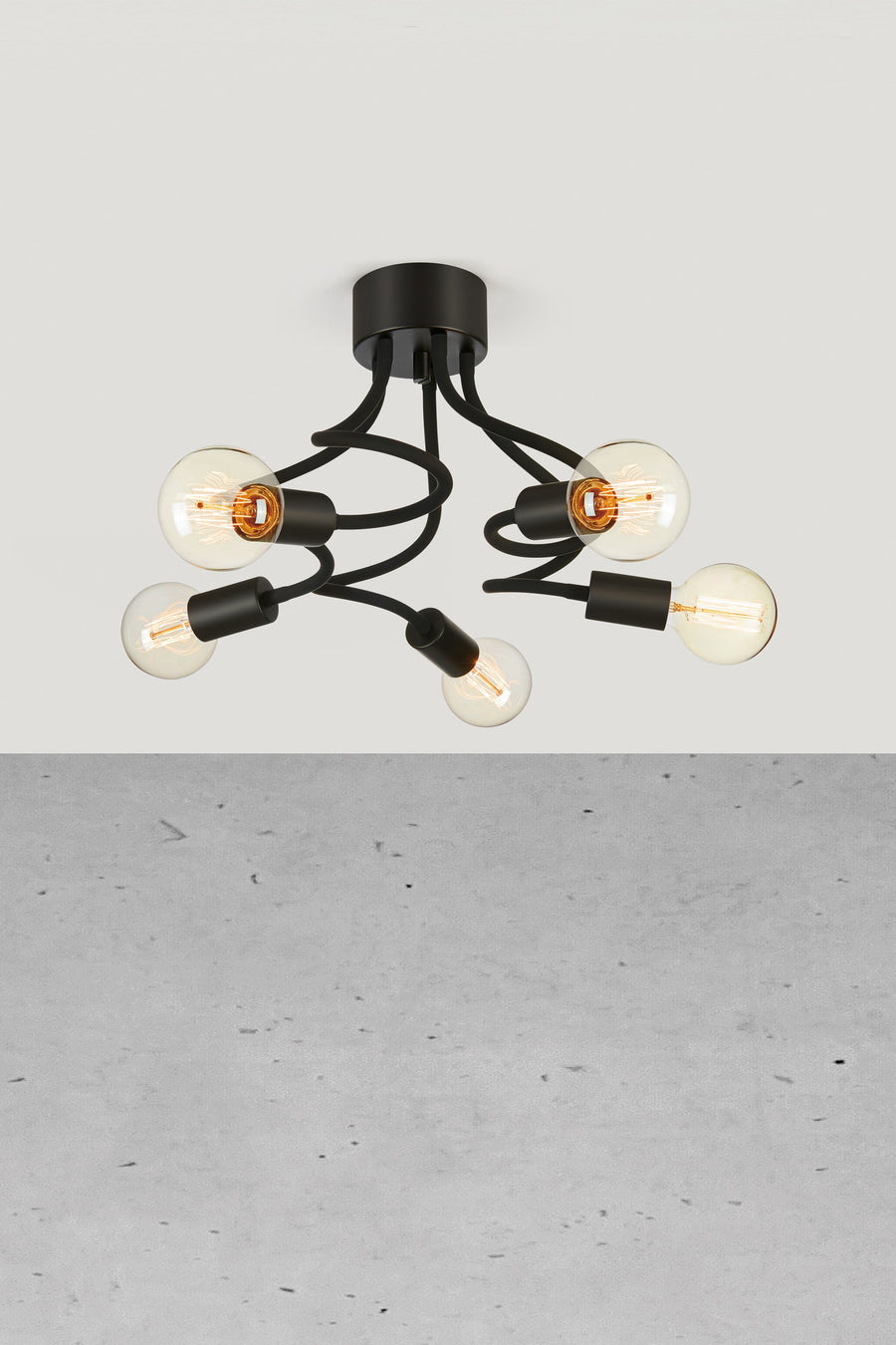 Plafonnier Medusa noir