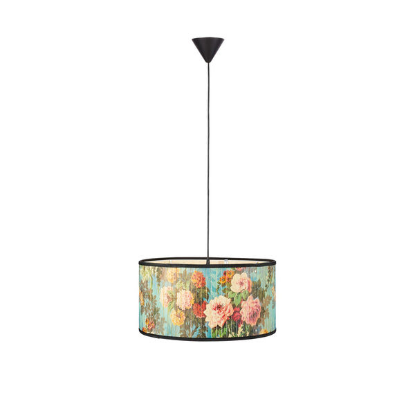 Suspension Park en bambou motif floral