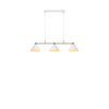 Suspension Klint blanche et acier