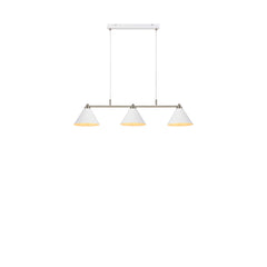 Suspension Klint blanche et acier