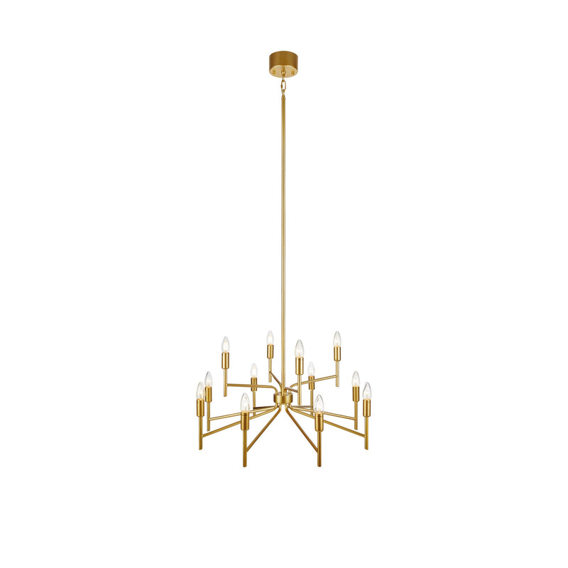 Lustre Regent 12 lumières doré