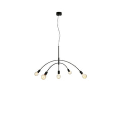 Lustre Crux 5 lumières noir