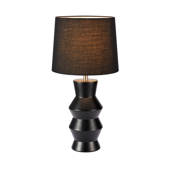 Lampe à poser Sienna en céramique noire