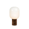 Lampe à poser Skene en chêne blanc et bois brûlé
