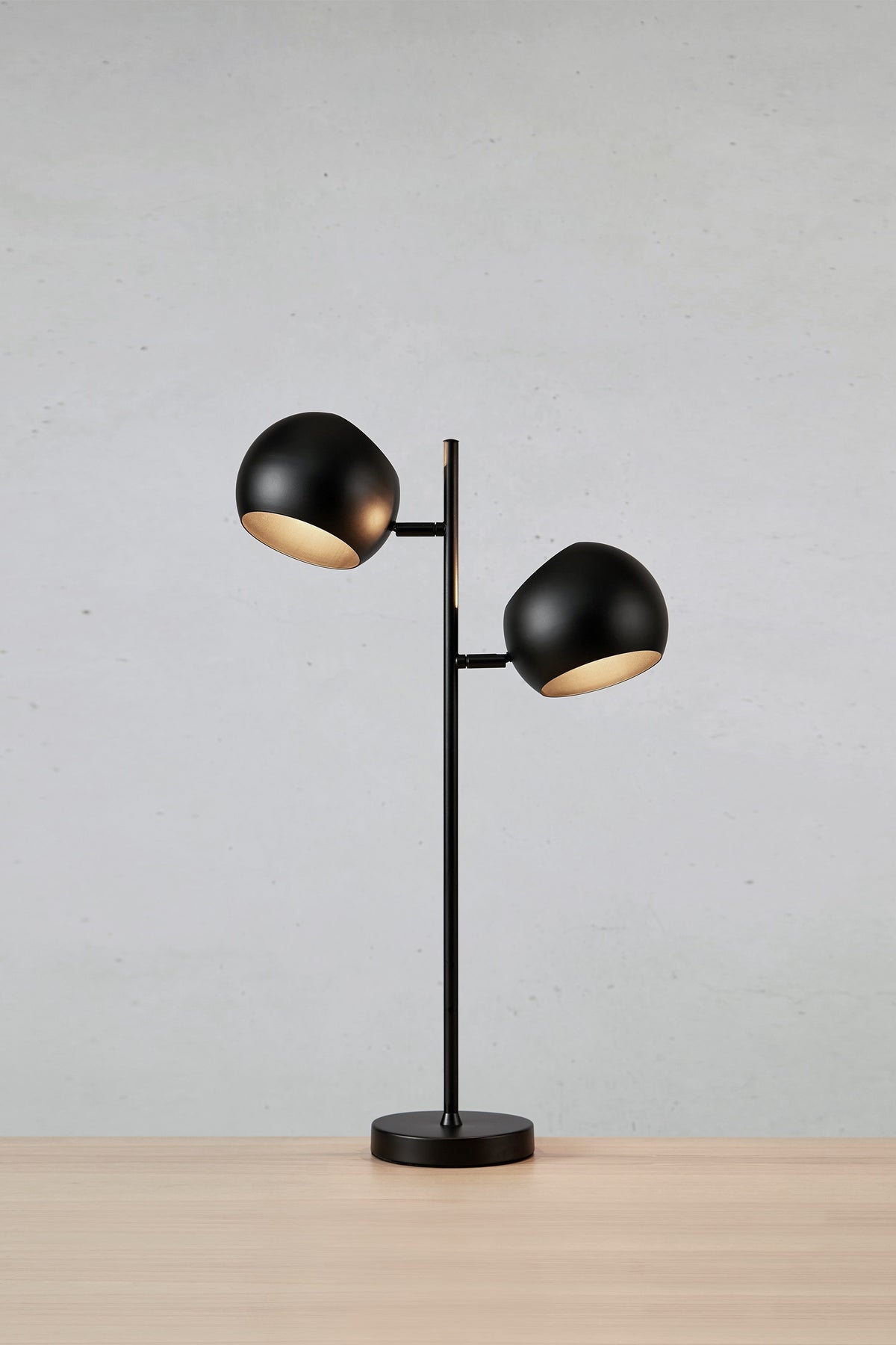 Lampe à poser Edgar 2 lumières noire