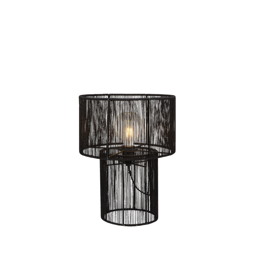 Lampe à poser Soga avec abat-jour en jute