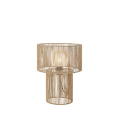 Lampe à poser Soga avec abat-jour en jute