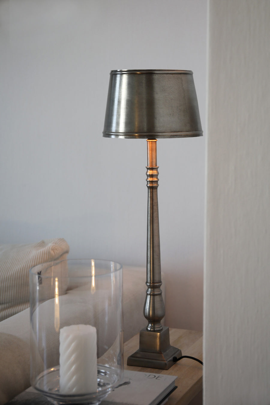 Lampe à poser Metallo argentée