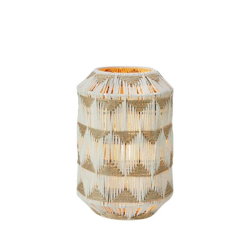 Lampe à poser Ano avec abat-jour en jute et coton