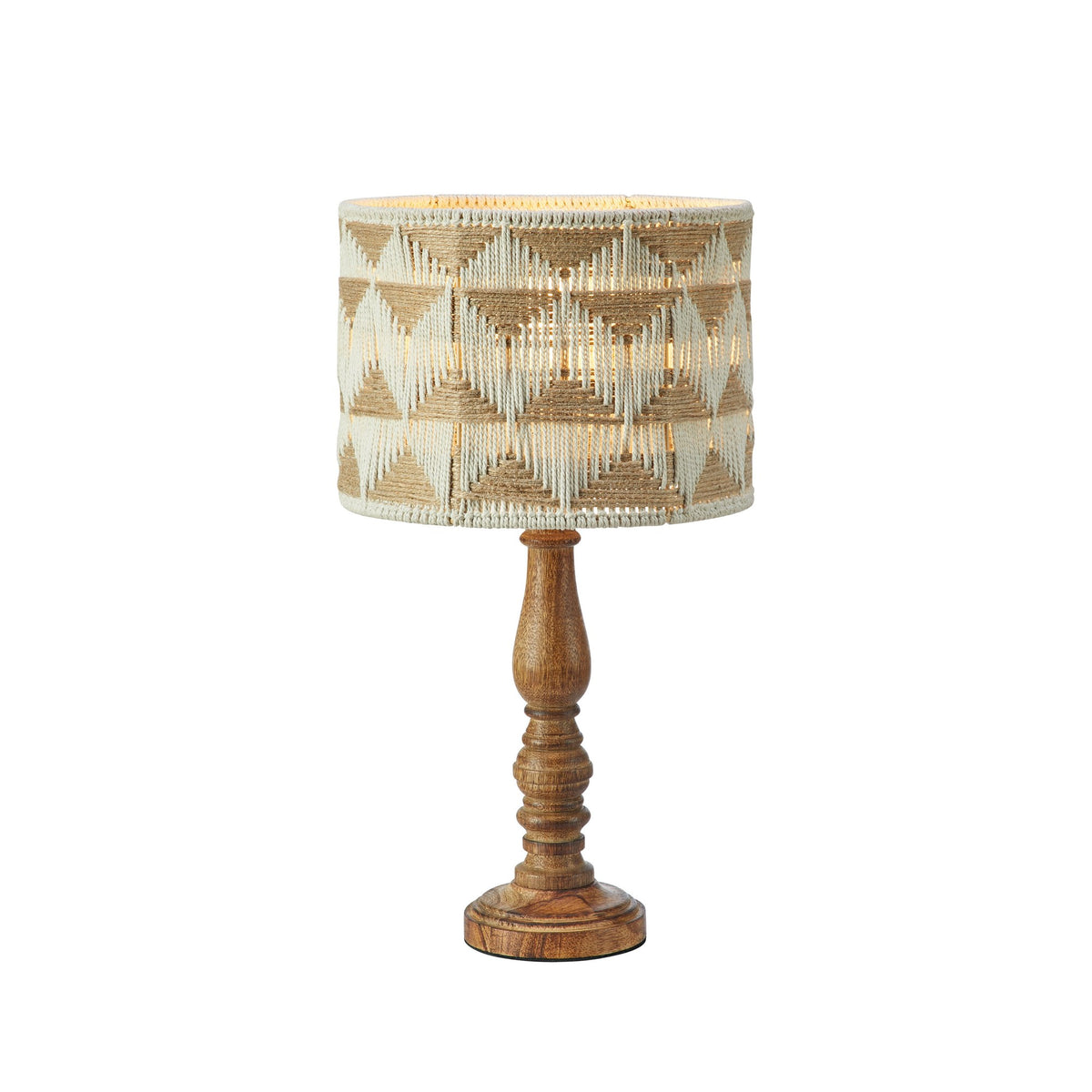 Lampe à poser Ano avec abat-jour en jute et coton