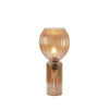 Lampe à poser Toulipa en verre ambré