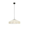 Suspension Alia en lin beige et noir
