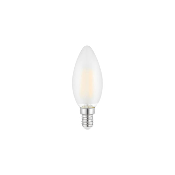 Ampoule LED E14 flamme 4 W verre dépoli