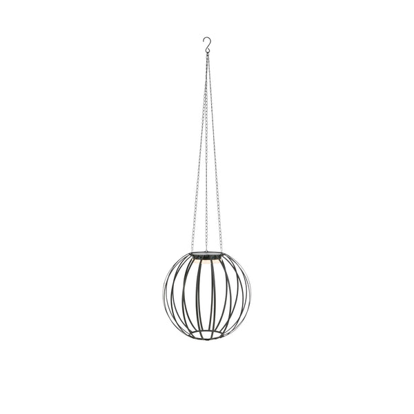 Suspension solaire d'extérieur Kivo noire IP44