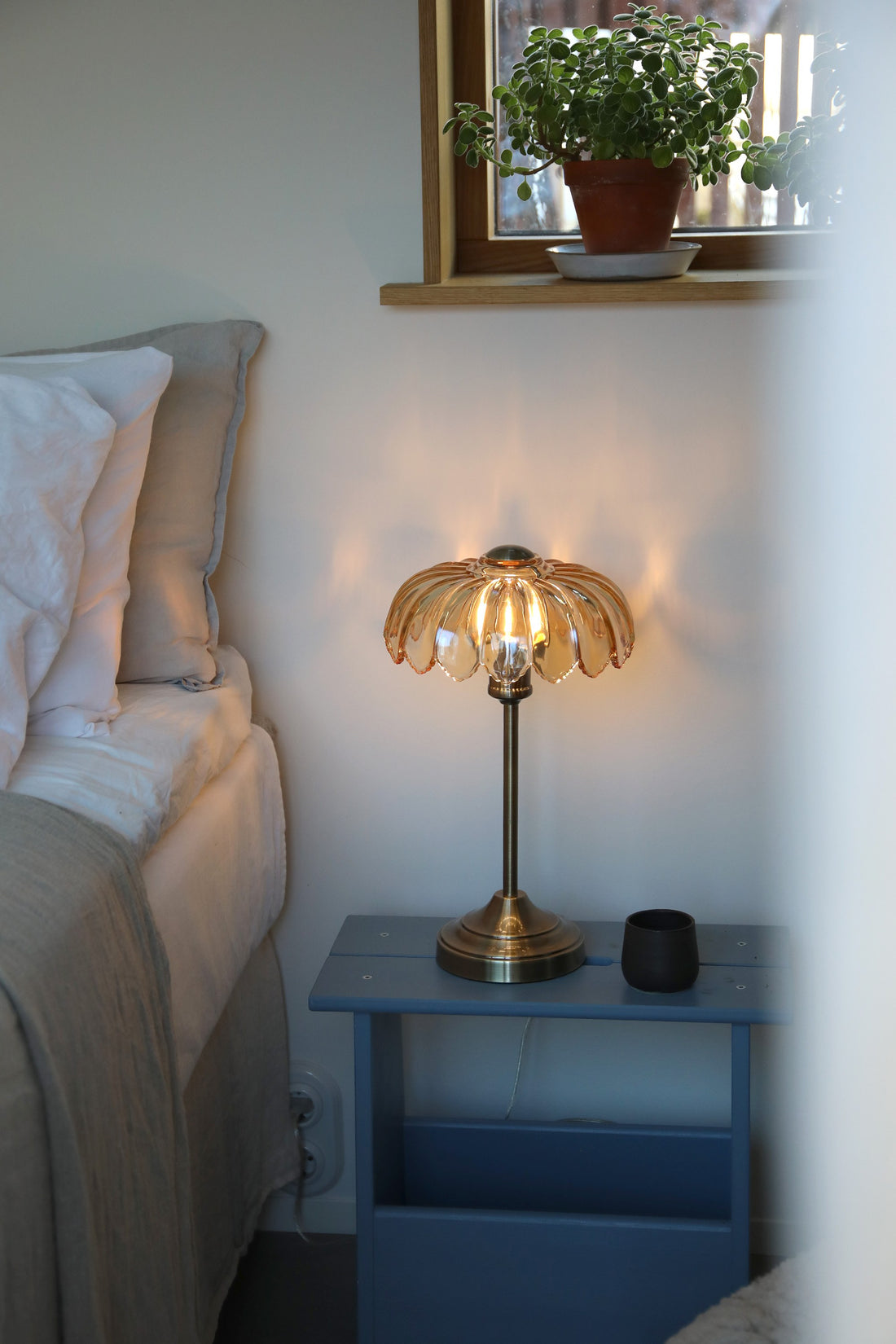 Lampe à poser Kurage en verre