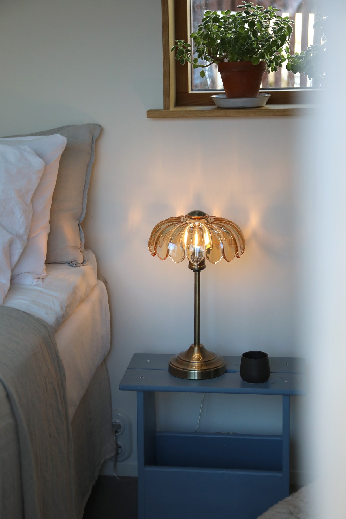 Lampe à poser Kurage en verre