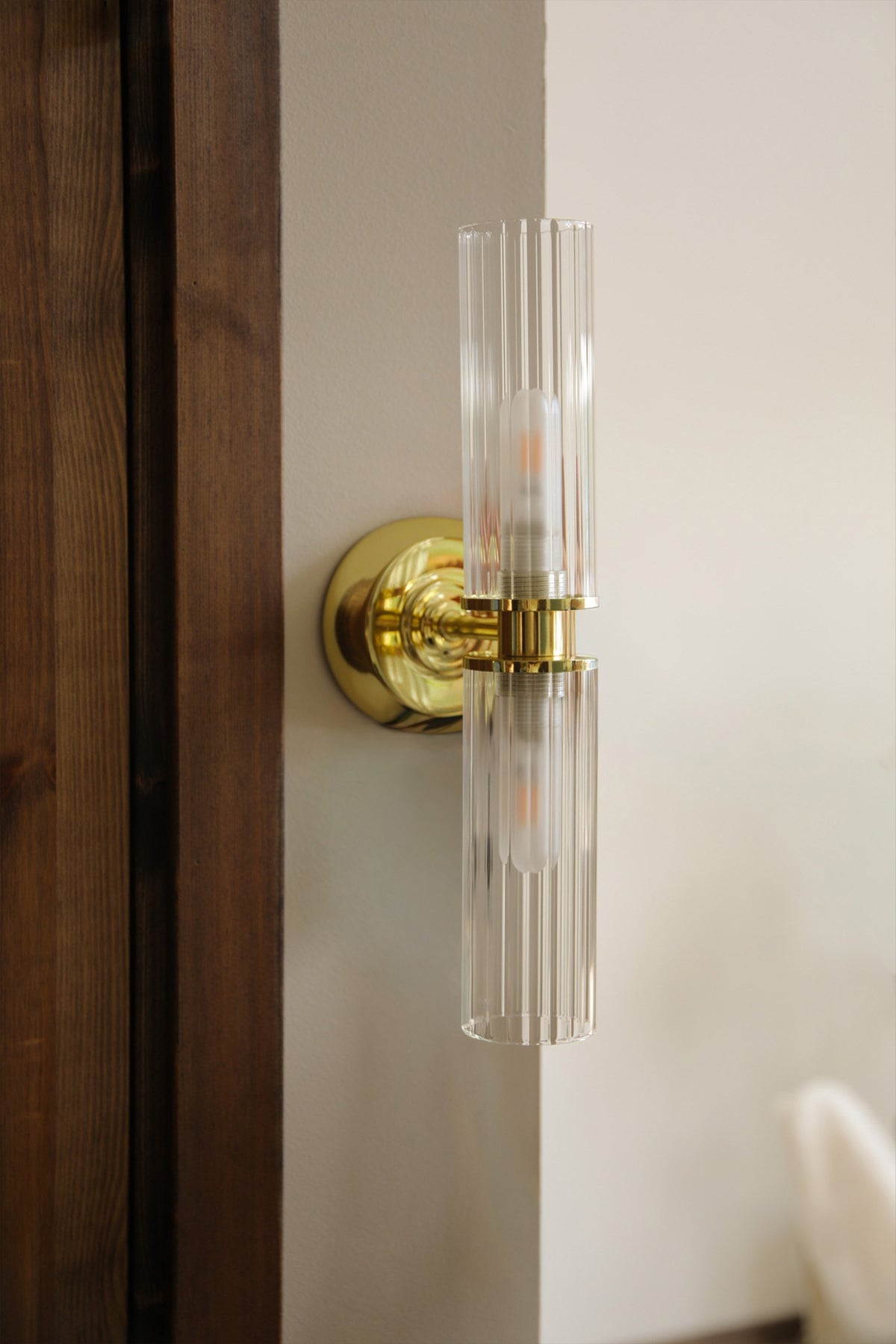 Applique de salle de bain Rimini 2 lumières en verre