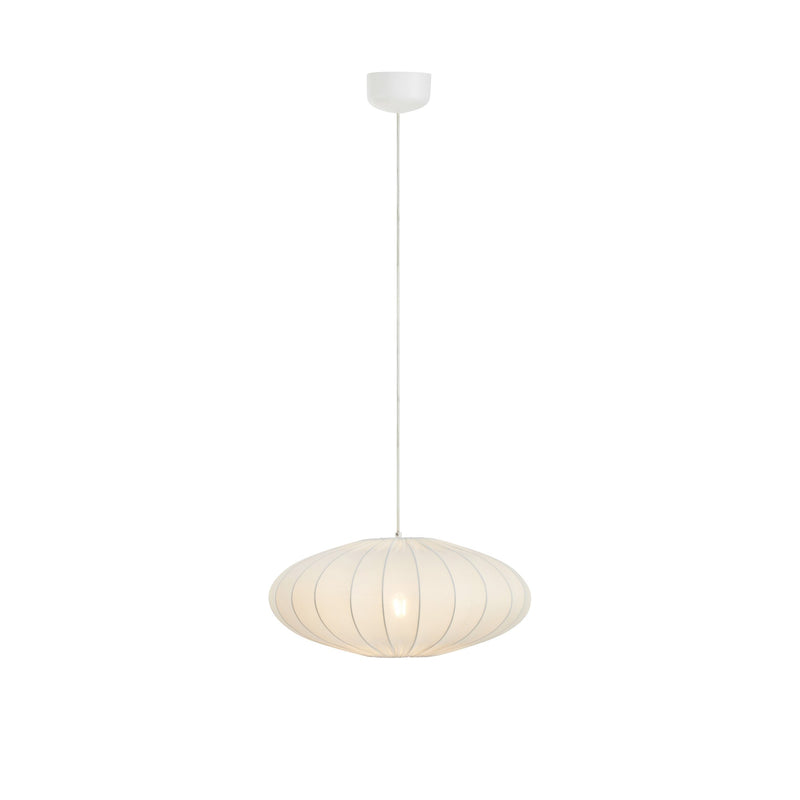 Suspension Solia ovale blanche 50 cm