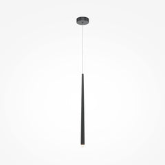 Black cascade pendant light