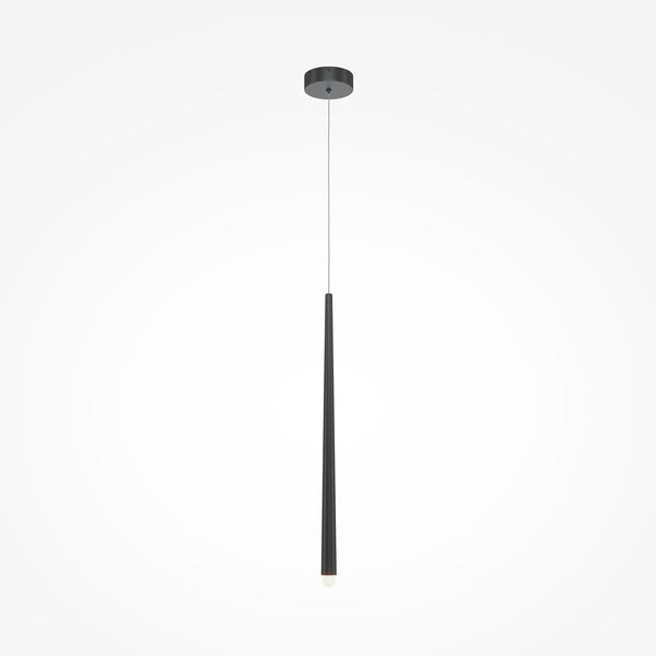 Black cascade pendant light