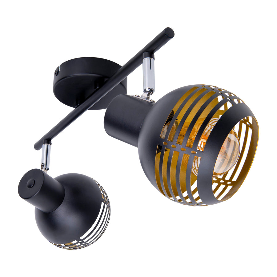 Plafonnier Casco noir, L 36 cm