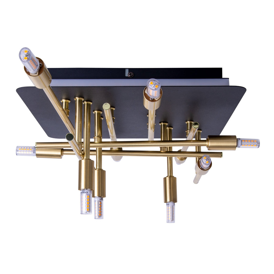 Plafonnier Ancona laiton, L 51 cm