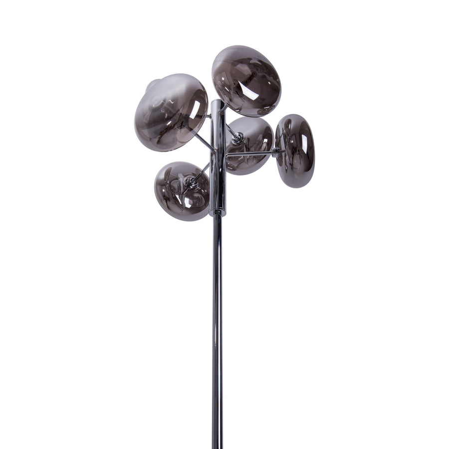 Lampadaire Orion anthracite, verre