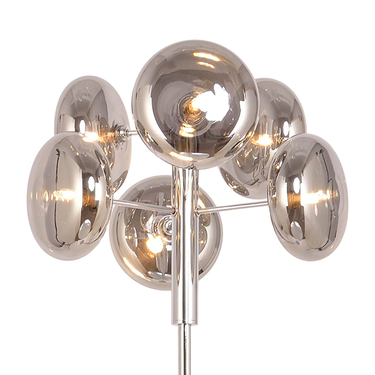 Lampadaire Orion anthracite, verre