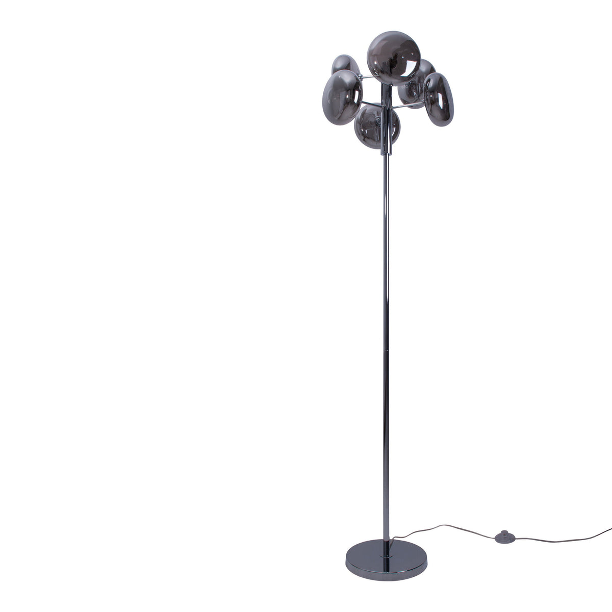 Lampadaire Orion anthracite, verre