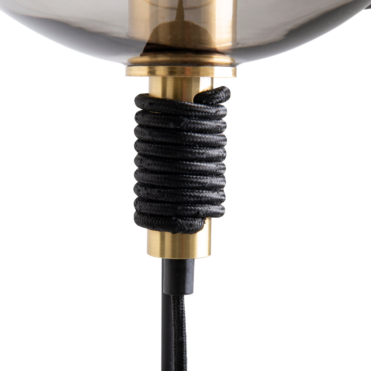 Lampadaire Stelo noir, verre